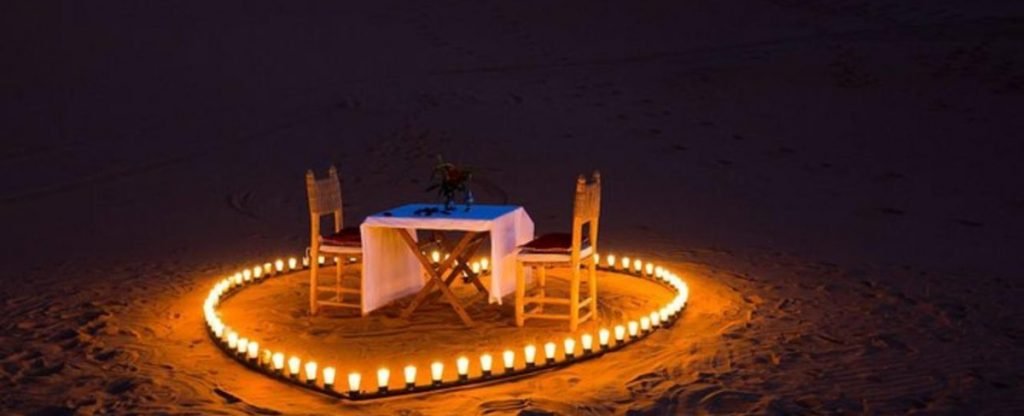 Romantic Dinner in The Desert