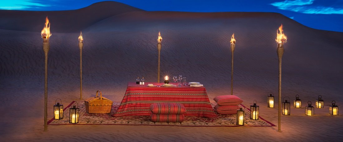 Romantic Dinner in The Desert Dubai