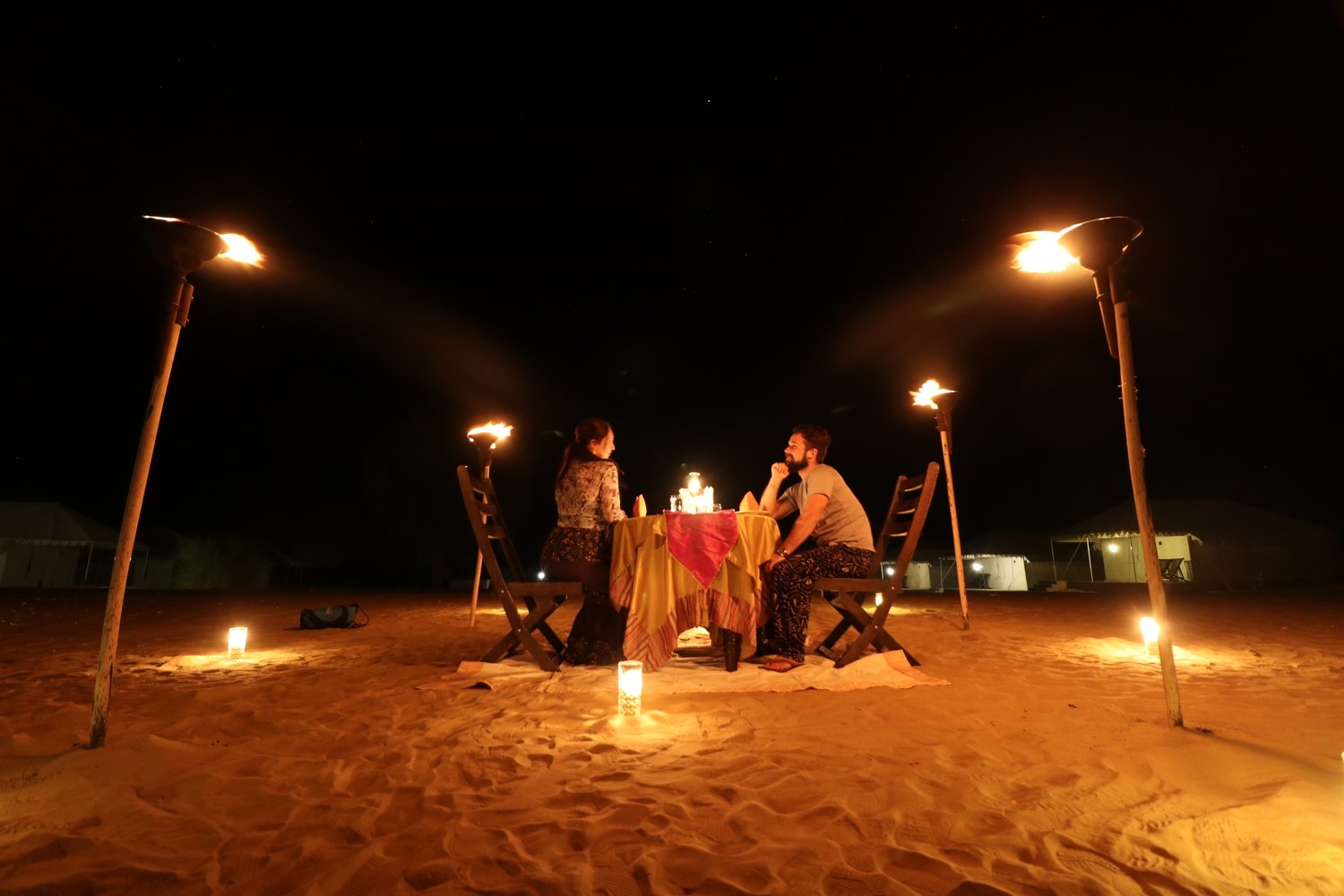 Romantic Dinner in the Desert